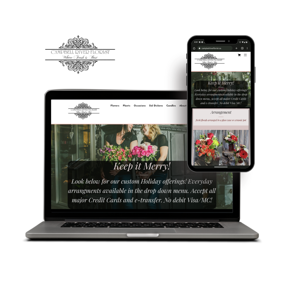 Campbell River Florist - uses our Website Design Agency