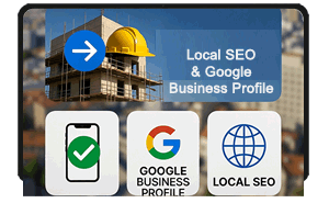 Icon for local SEO and Google Business Profile optimization for trades and local services.
