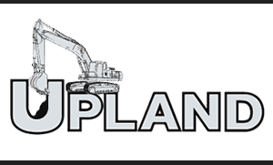 Upland Contracting logo — road building and aggregate services provider on Vancouver Island.