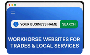 Icon representing conversion-focused websites for Comox trades and local service businesses.